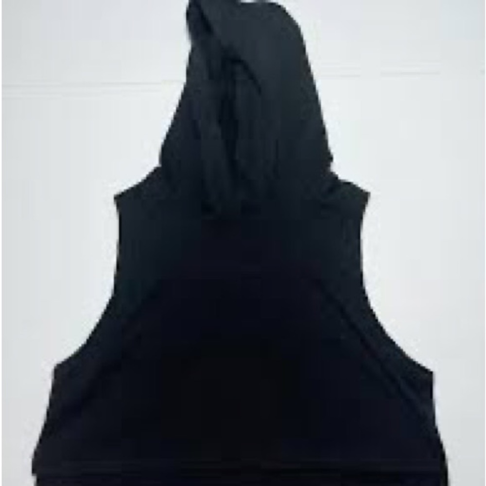 KIDS. Urban Groove Hooded Sleeveless Black Crop top